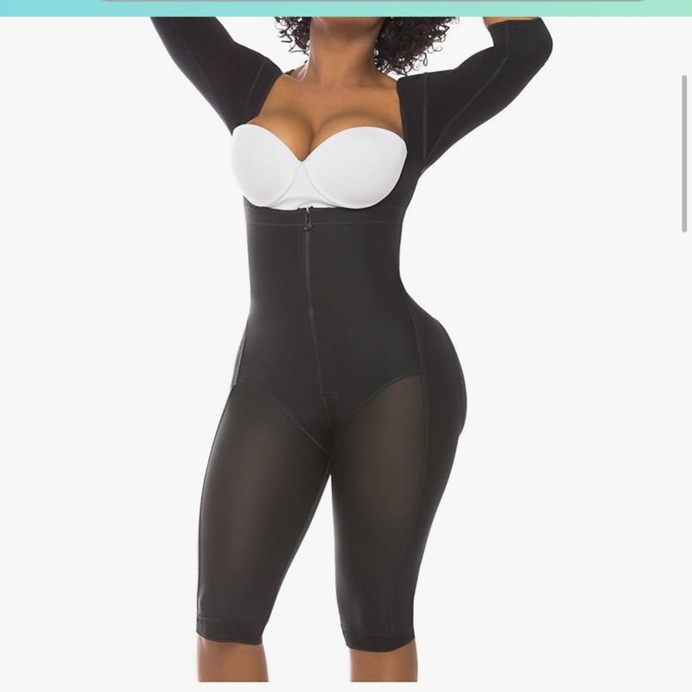 Black Shapewear Bodysuit with Seamless Full Coverage